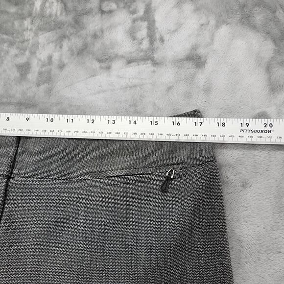 Vintage 90s Apostrophe Pants Womens 14 Gray Mid Rise Trouser Leg Stretch Office - Picture 6 of 10